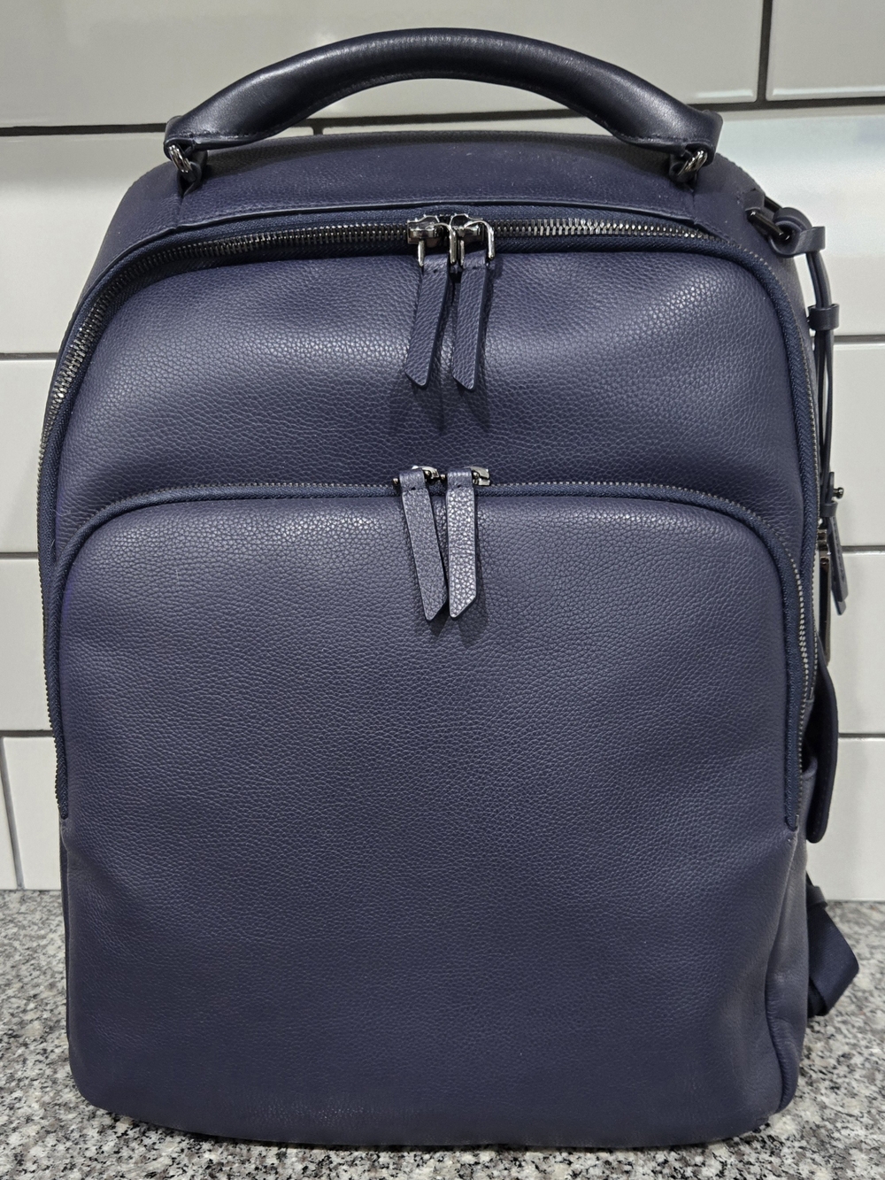 Tumi Gemma Leather Backpack - Blue